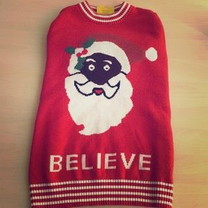 Black Santa X-Mas sweater!